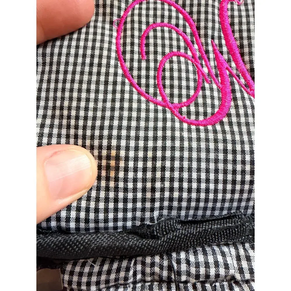 N. girl Mini Quilted Owl Print Backpack - Monogram M